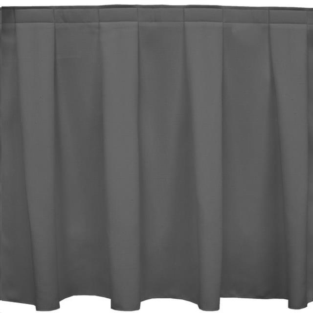 Rental store for Charcoal poly barskirt boxpleat 10ftx48 in Wilmington NC