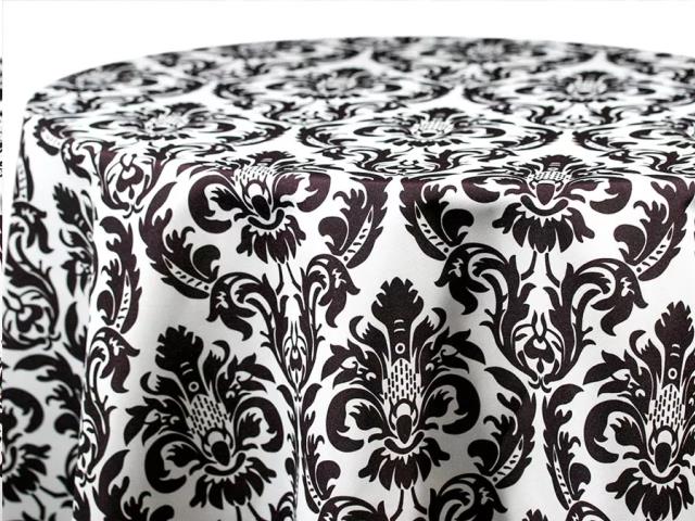 Rental store for Blk White Damask 90x156 in Wilmington NC