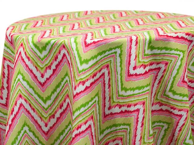 Rental store for ELECTRIC LIME ZIGZAG POLYESTER in Wilmington NC